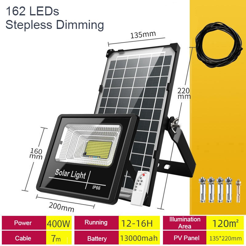 Wireless Solar Powered Outdoor Light with Remote