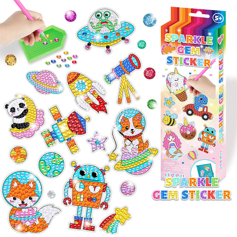 Colorful Crystal Sticker Set