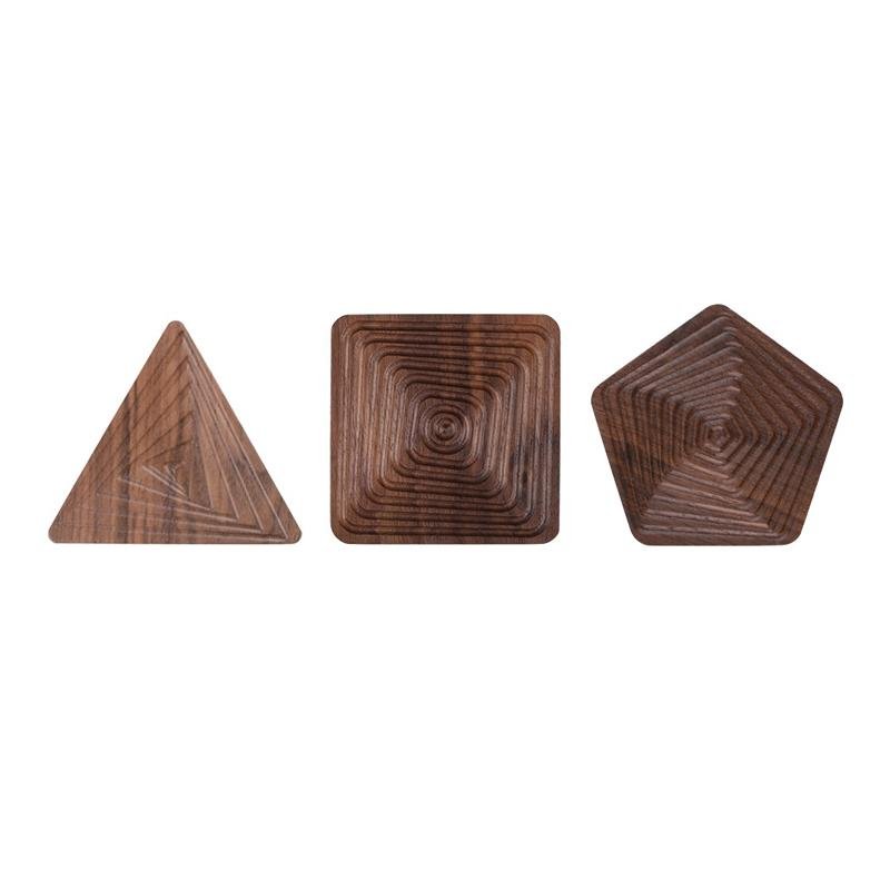 Decorative Coasters - Dark Wood in Fun Designs