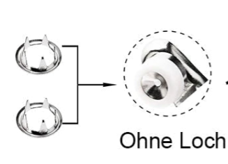 Easy Use Metal Snap Fastener Set