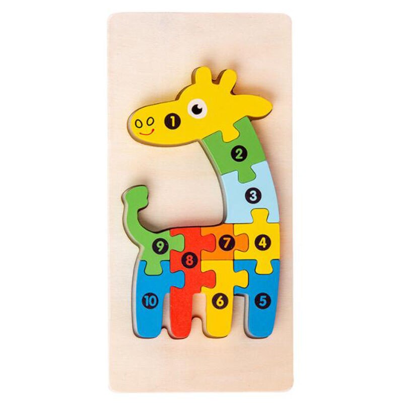 Colorful Wooden Puzzle Blocks Set