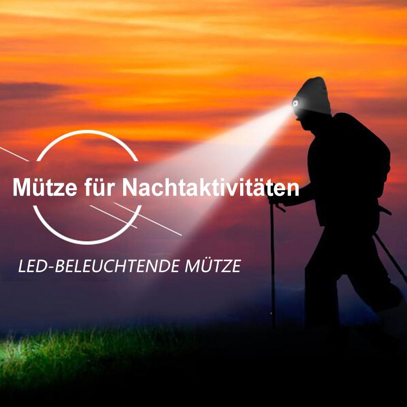 Detachable LED Light Beanie Cap