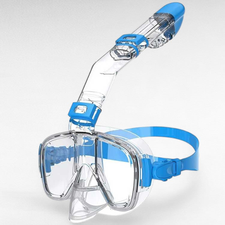 Compact Snorkel Mask with Clear Lens and Fit Adjustable Strap