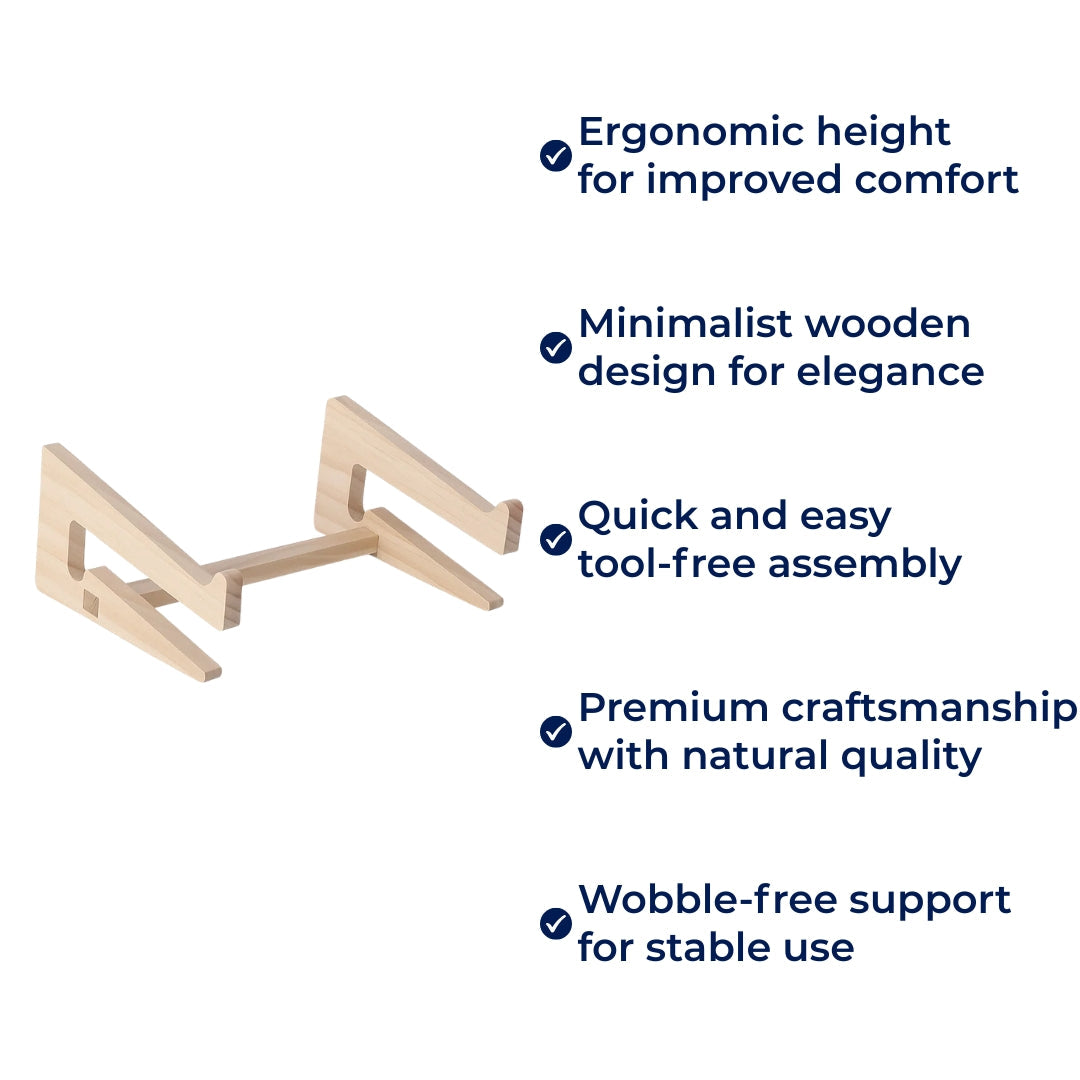 Comfortable Wooden Neck Rest for Home and Office Use
