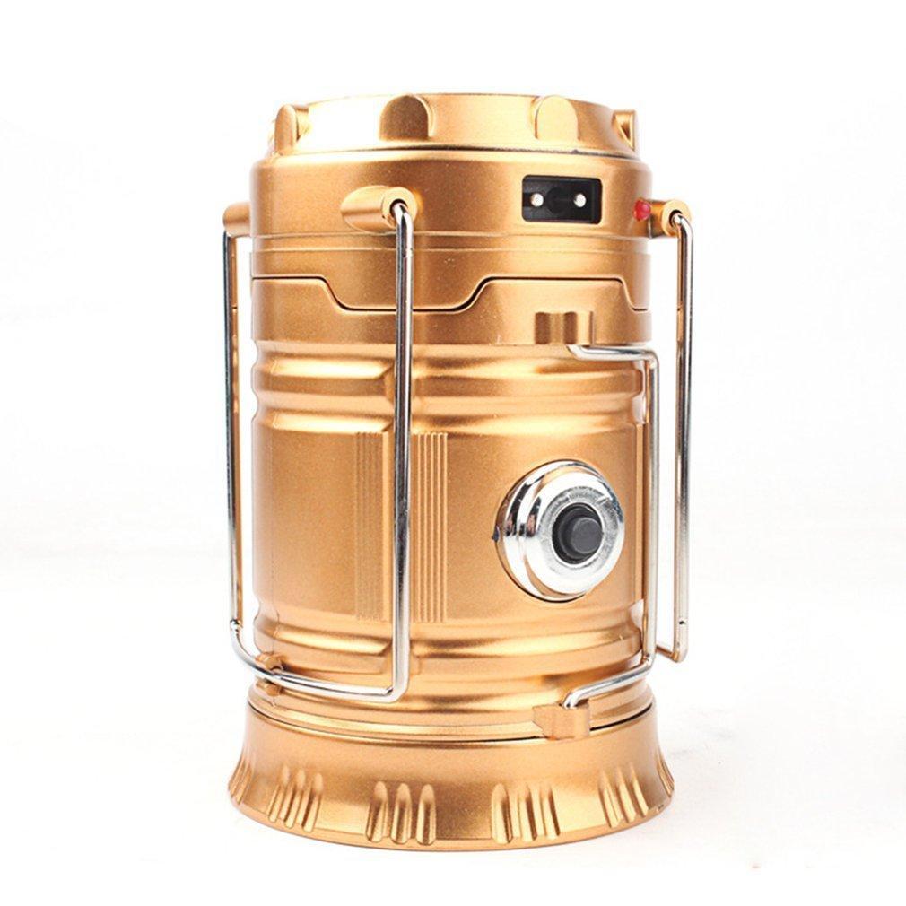 Compact LED Solar Camping Light Flashlight