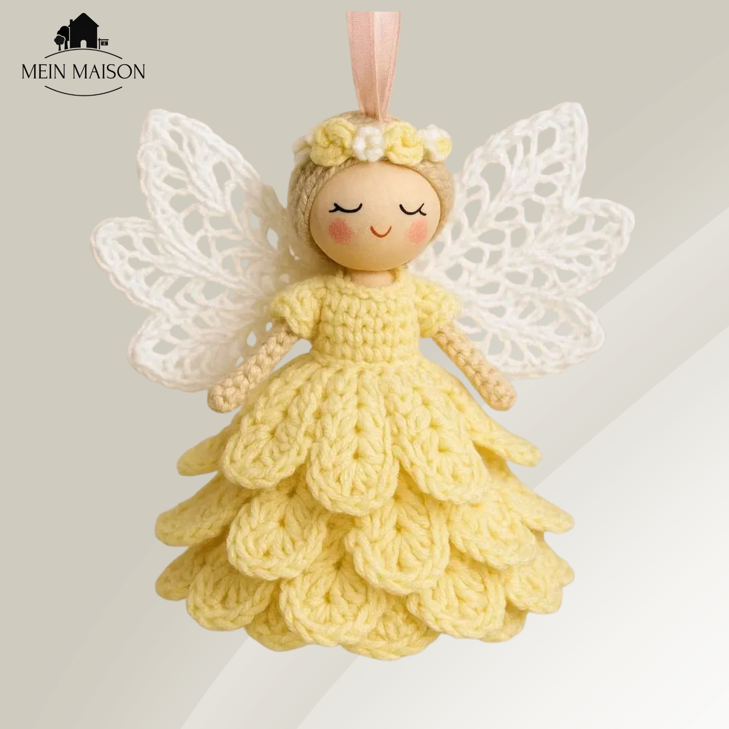Soft Plush Guardian Angel Ornament