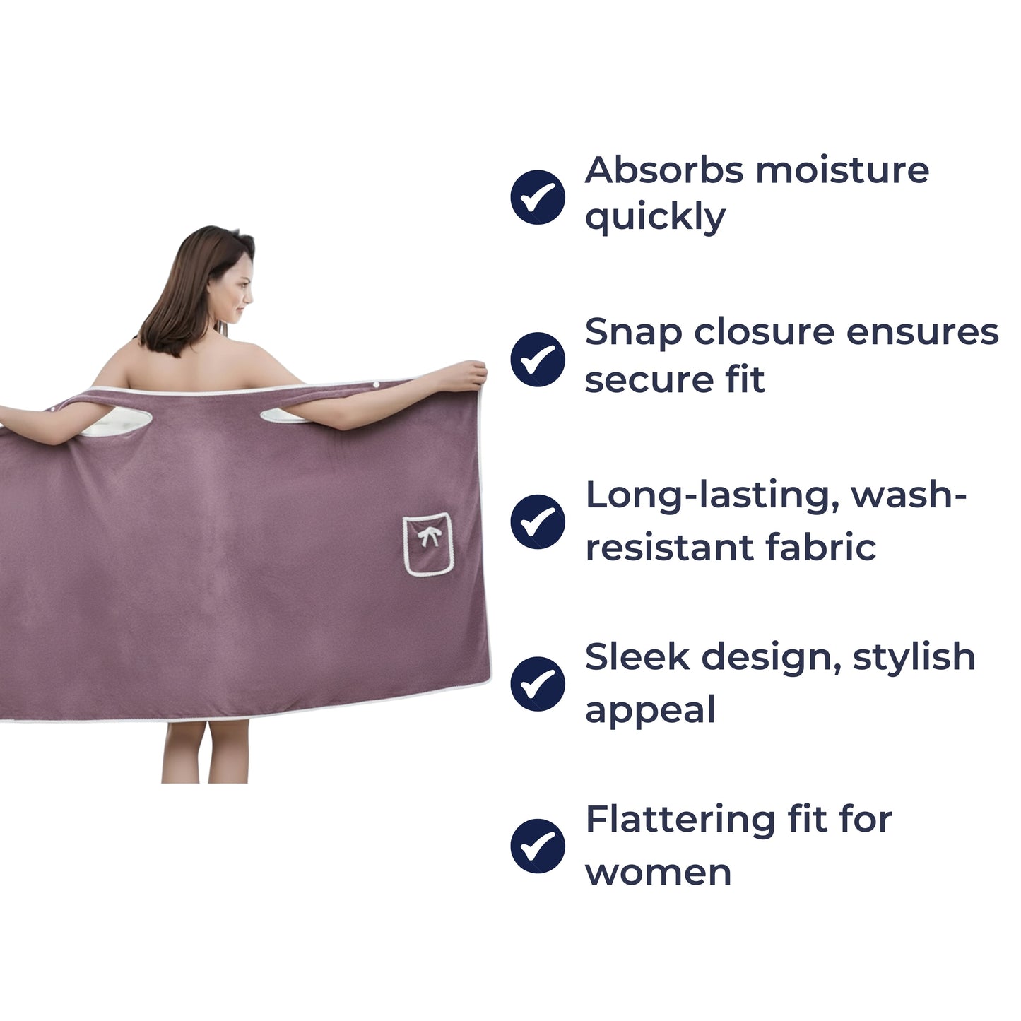 Quick Dry Fleece Hooded Bathrobe