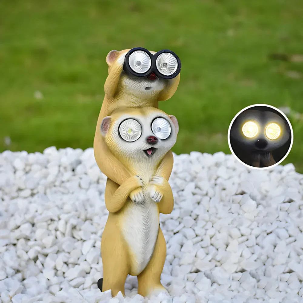 Cute Meerkat Solar Powered Desk Lamp