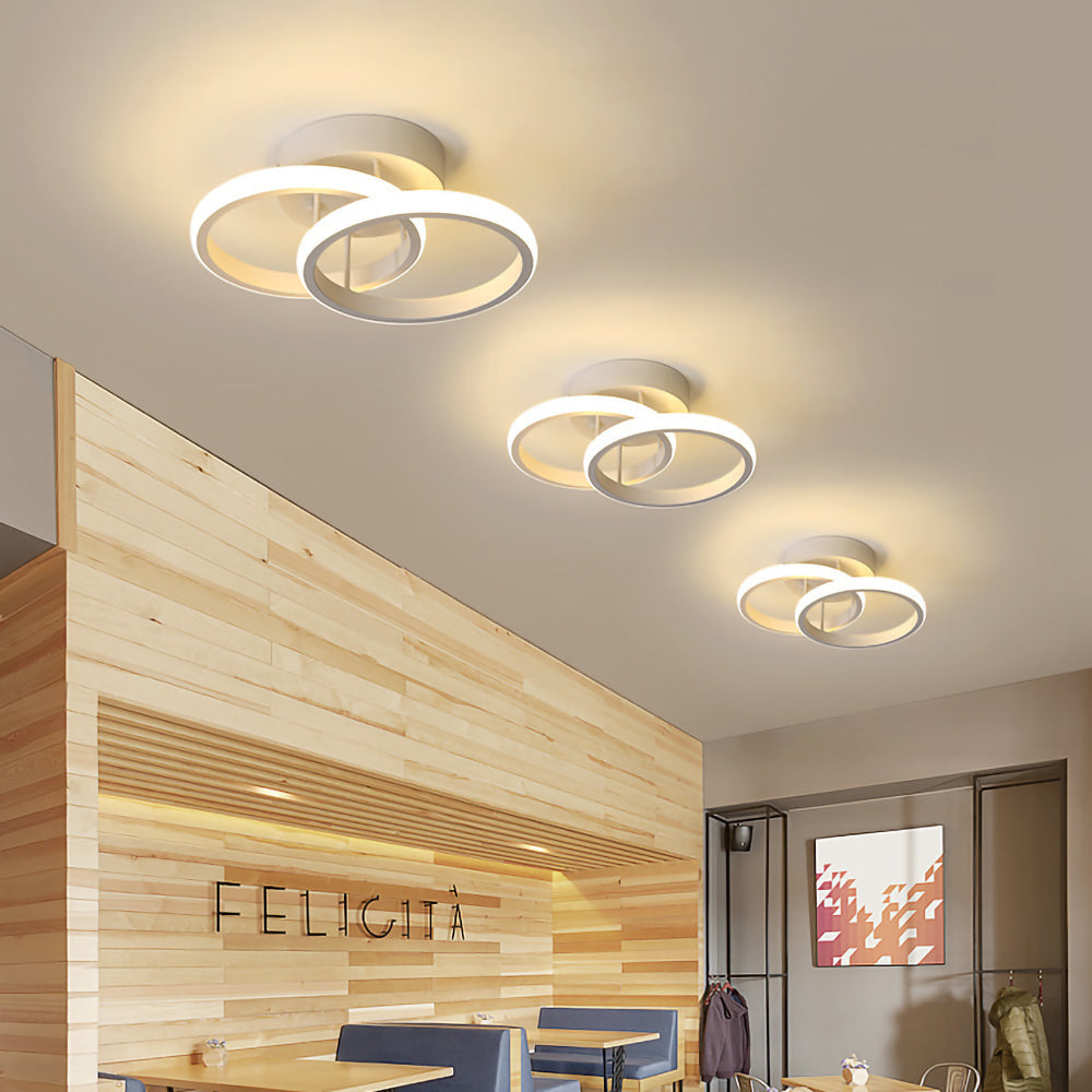 Modern Black LED Ceiling Fixture