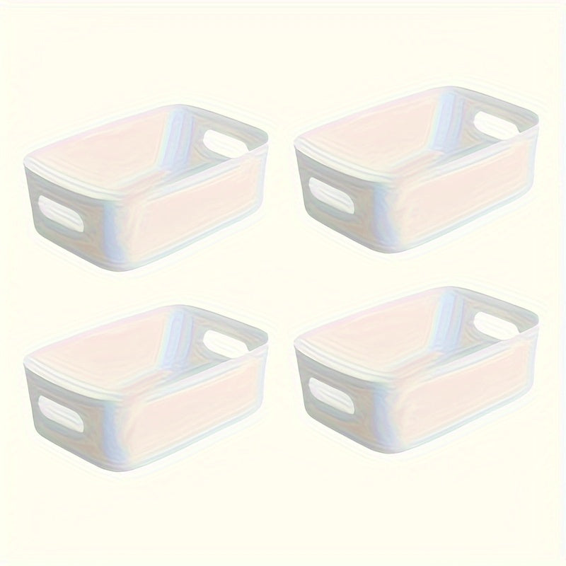 Practical Storage Bins - Set of 4 Home Organization Containers
