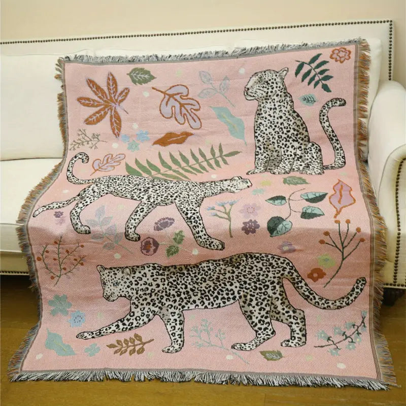 Stylish Animal Print Throw Blanket