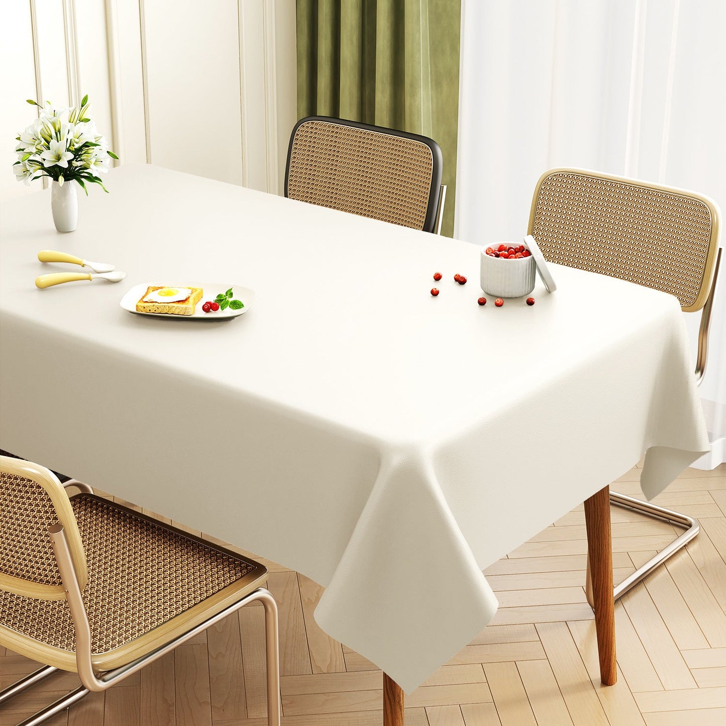 Premium Leather Rectangular Table Protector