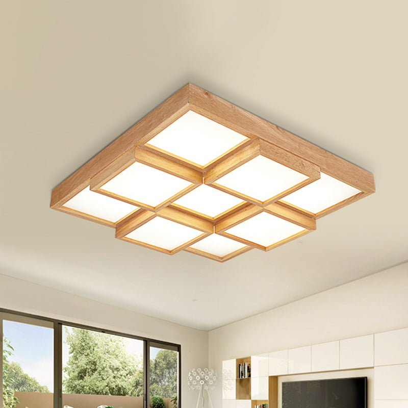 Rustic Wooden Pendant Lamp