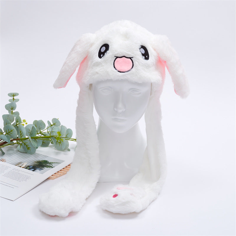 Soft Fuzzy Winter Hat with Adjustable Ears
