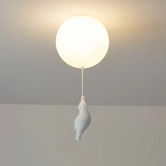 Cute Kids Cloud Lamp with Teddy Bear Design
