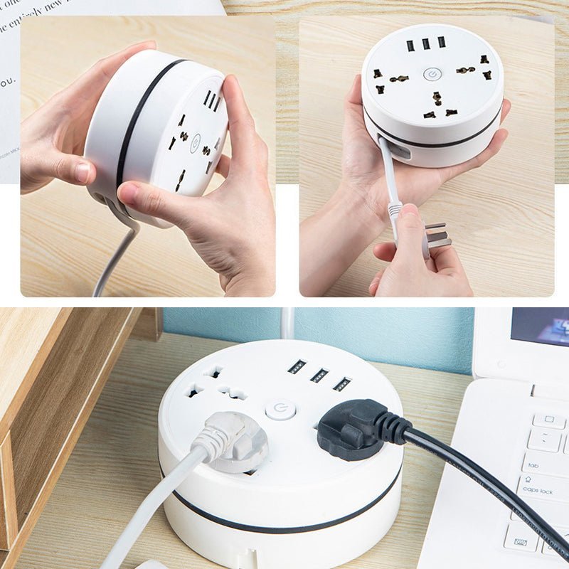 Compact Universal Power Strip Outlet