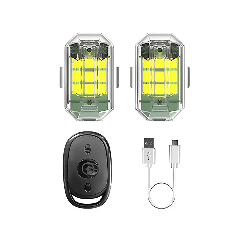 Bright LED Bike Tail Light - Rechargeable Wireless Brake Signal