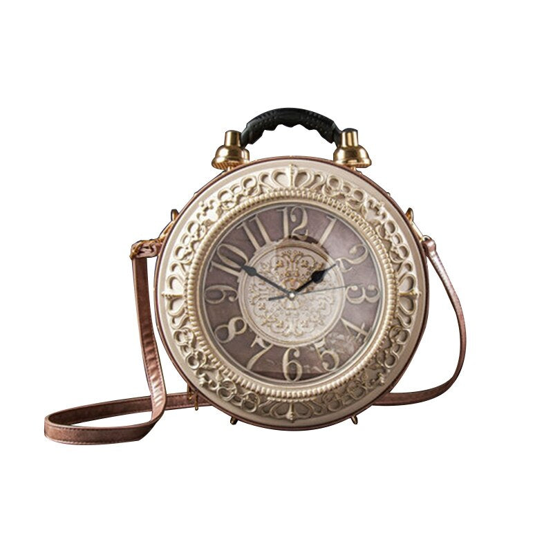 Unique Retro Style Clock Purse Bag