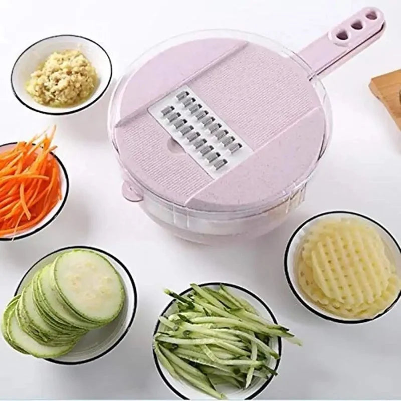 Practical 12-in-1 Kitchen Vegetable Cutter Tool