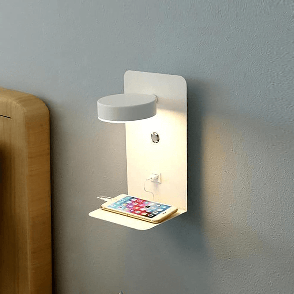 Compact Wireless Bedside Charging Station