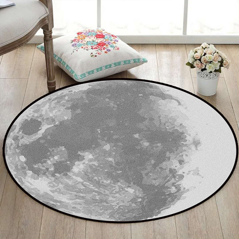 Colorful Galaxy Kids Rug Polyester Non-Slip Machine Washable Carpet
