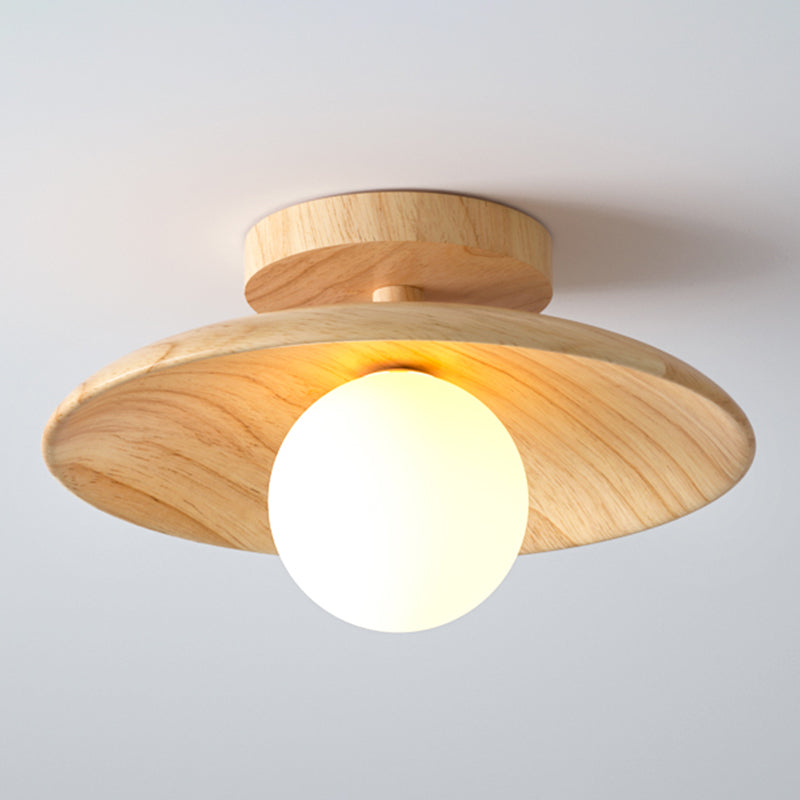 Rustic Wooden Ceiling Light Fixture