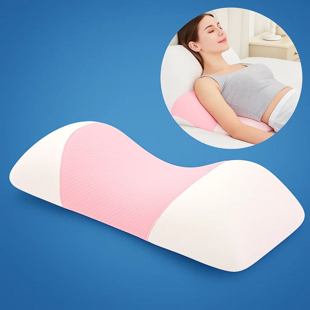 Contour Memory Foam Lumbar Pillow for Back Pain Relief