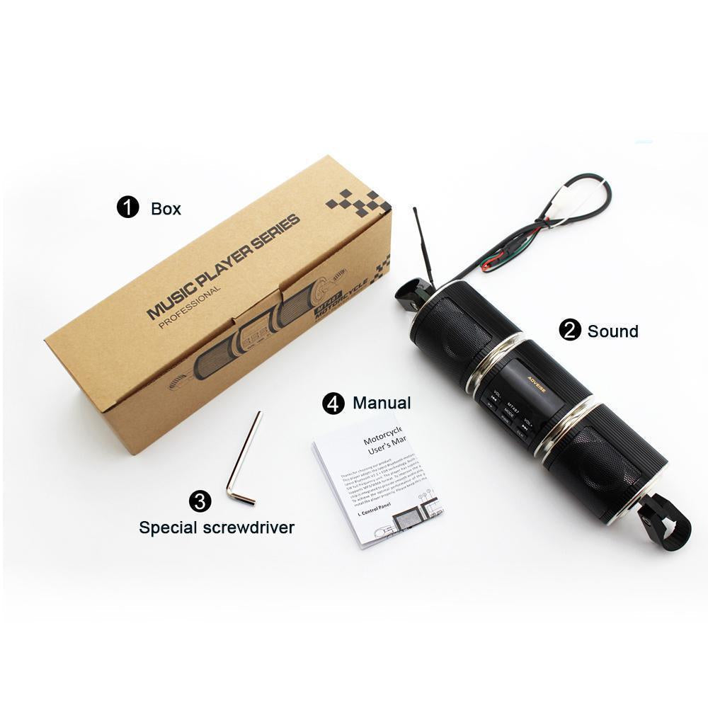 Waterproof Motorcycle Bluetooth Handlebar Speaker System