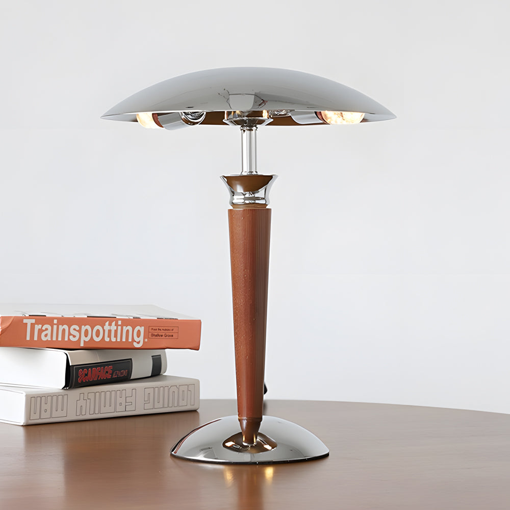 Vintage Ship Mushroom Desk Lamp with Adjustable Brightness