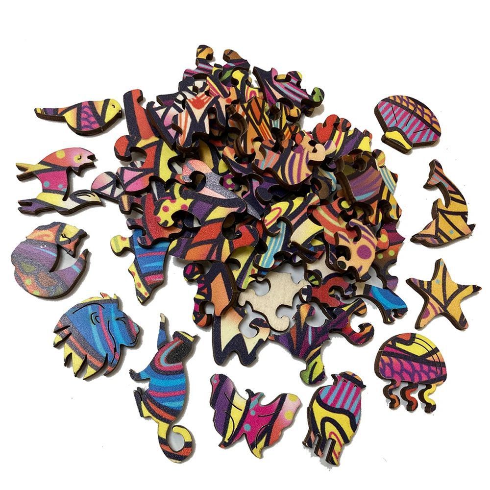 Fun Wooden Lion King Jigsaw Puzzle - Befez