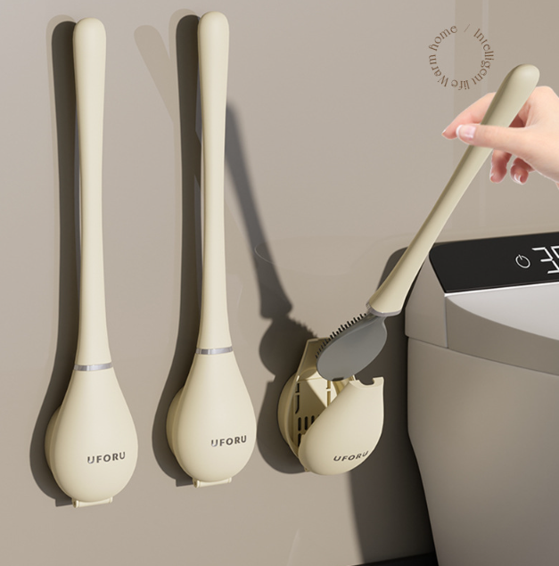 Soft Silicone Toilet Brush Compact Design