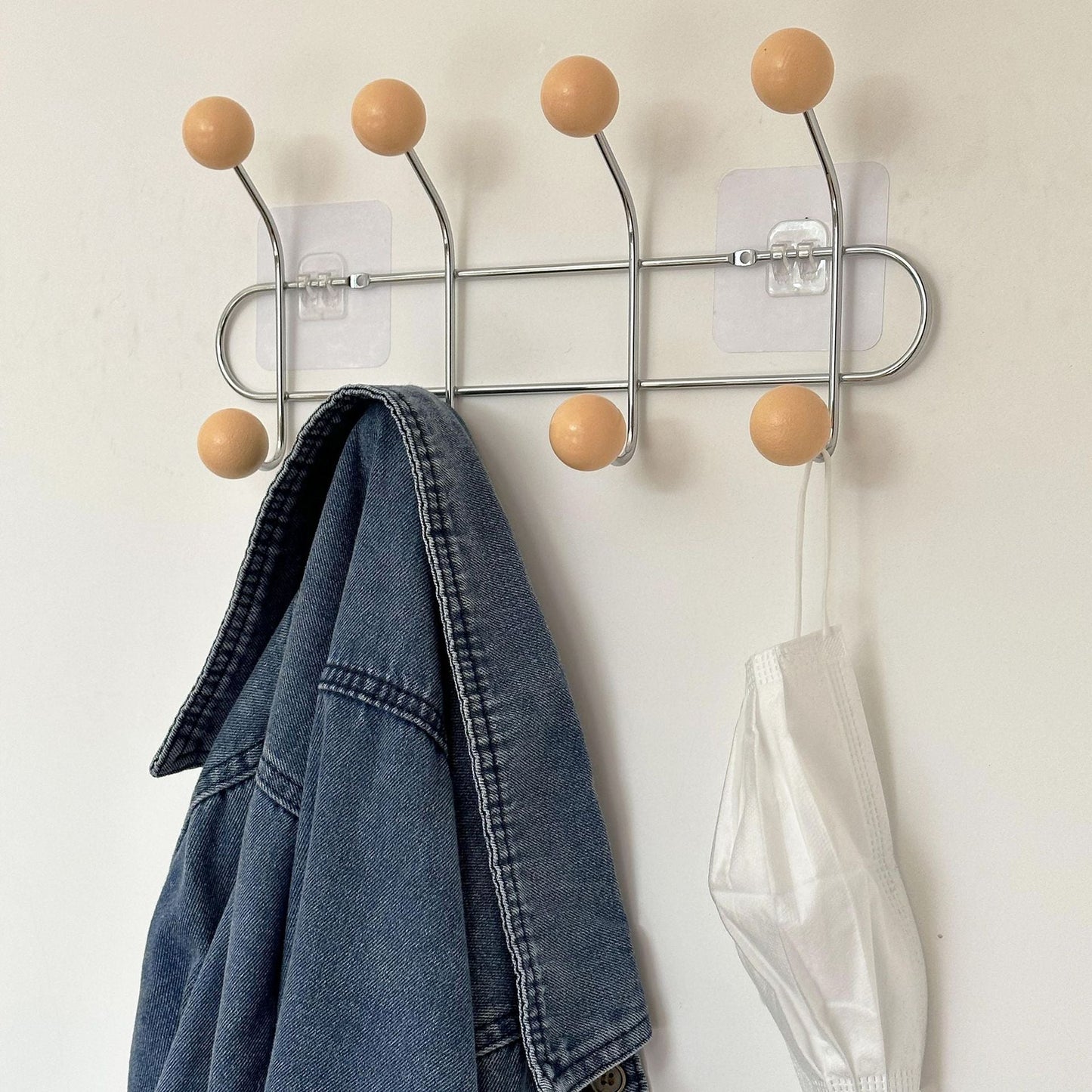 Hidden Wall Mount Iron Coat Hook with Storage