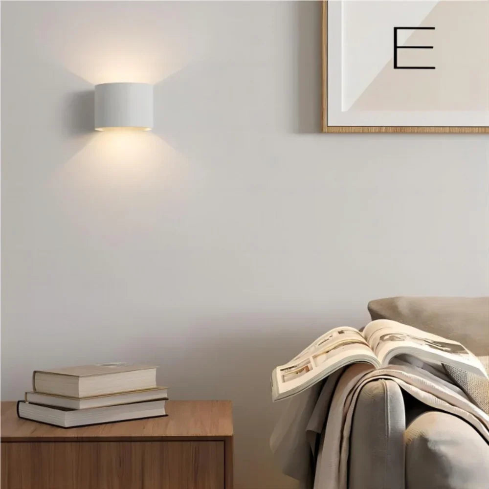 Elegant White LED Cube Wall Light
