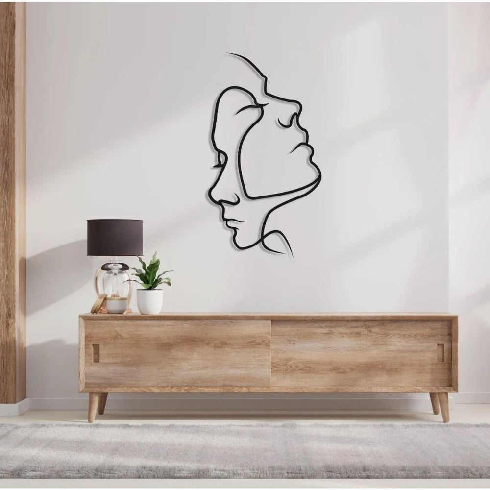Simple Heart Wall Art with Abstract Design