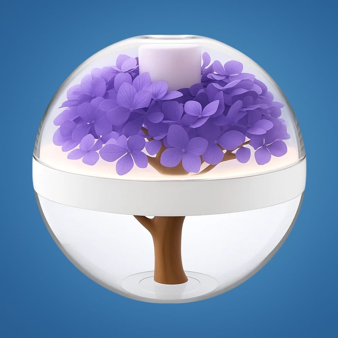 Compact Aroma Diffuser with Night Light and Humidifier
