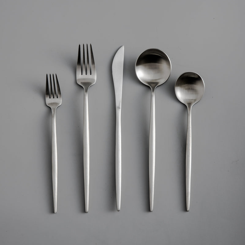 Simple Stainless Steel Silverware Set