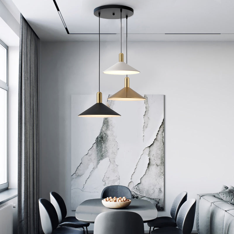 Stylish Contemporary Cone Shaped LED Light Fixture