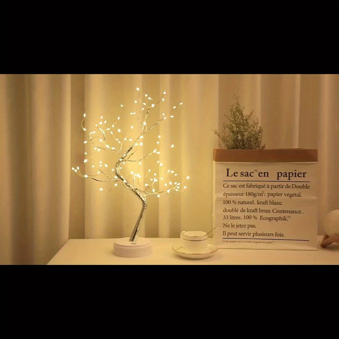 Stylish Mini LED Desk Tree Lamp