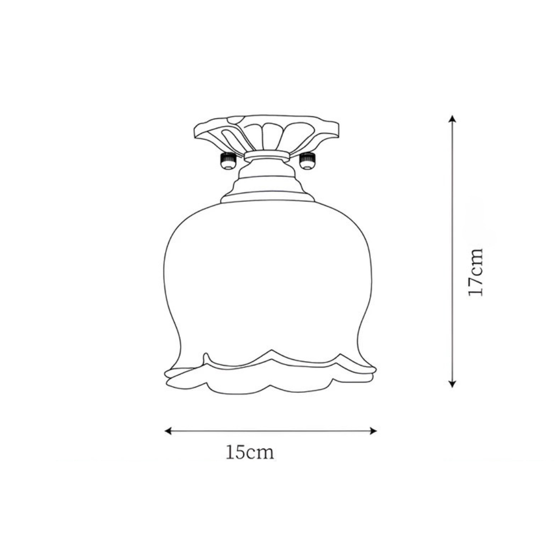 Classic Floral Hanging Light