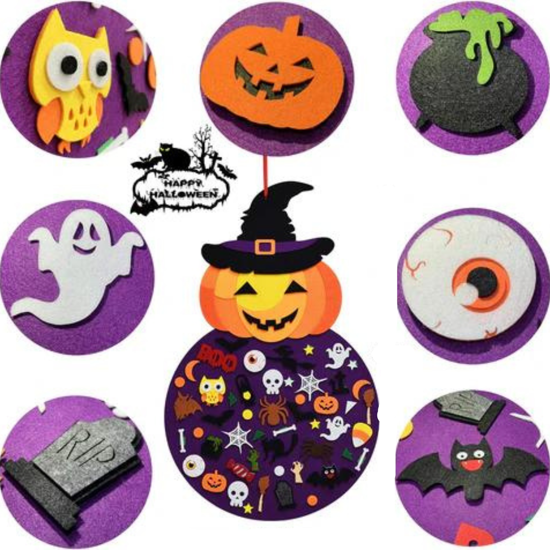 Befez | DIY Halloween Felt Board with Pumpkin Decor