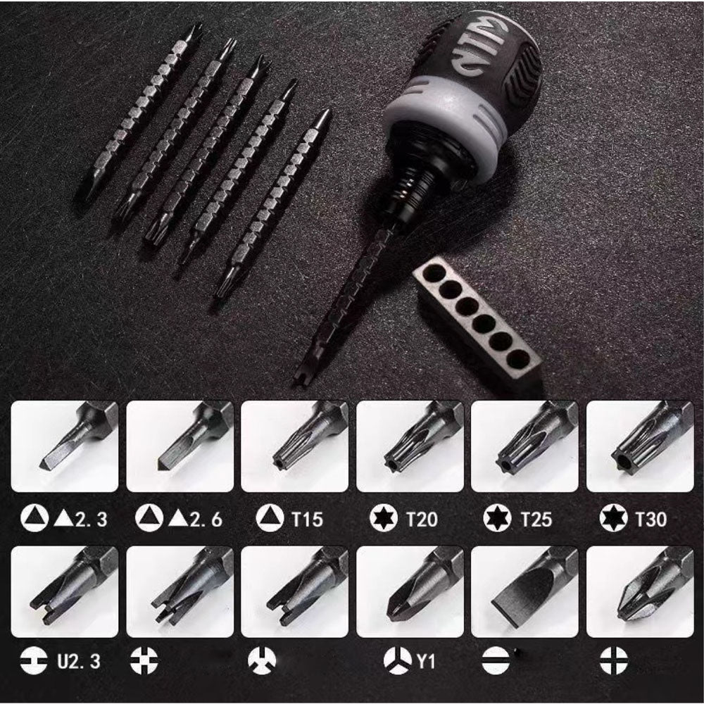Essential 10pc Ratchet Screwdriver Tool Kit