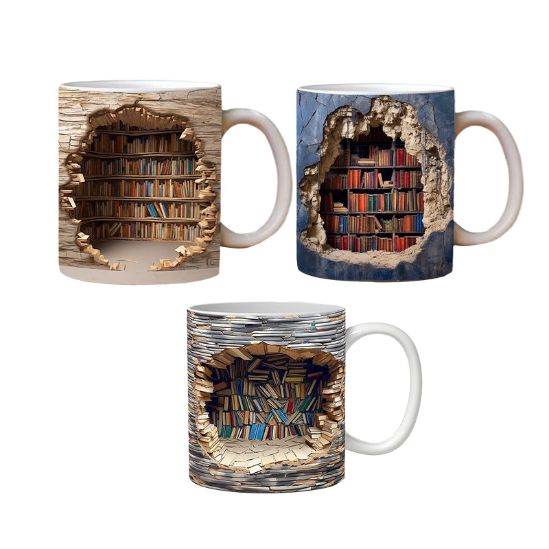 Colorful 3D Book Mug