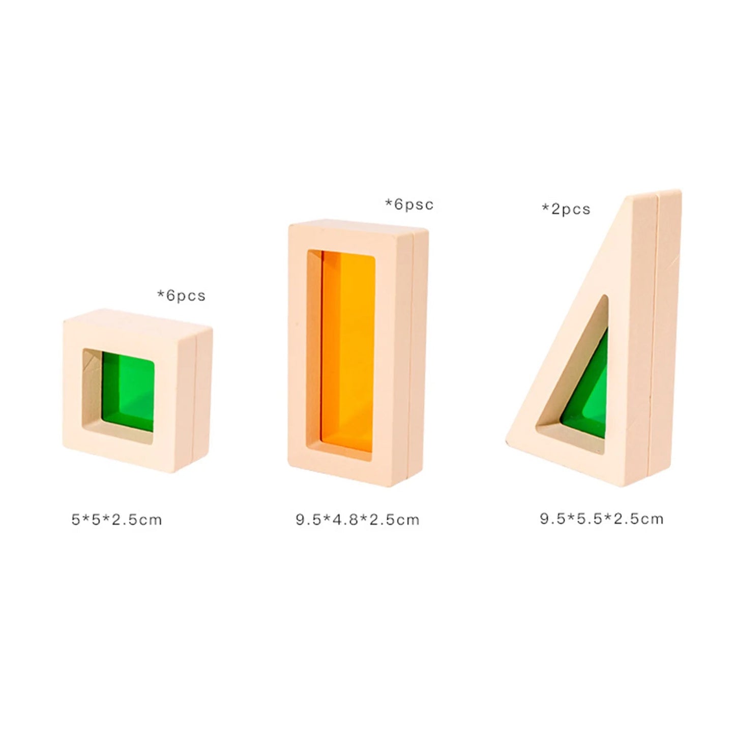 Vibrant Kids Wooden Building Blocks