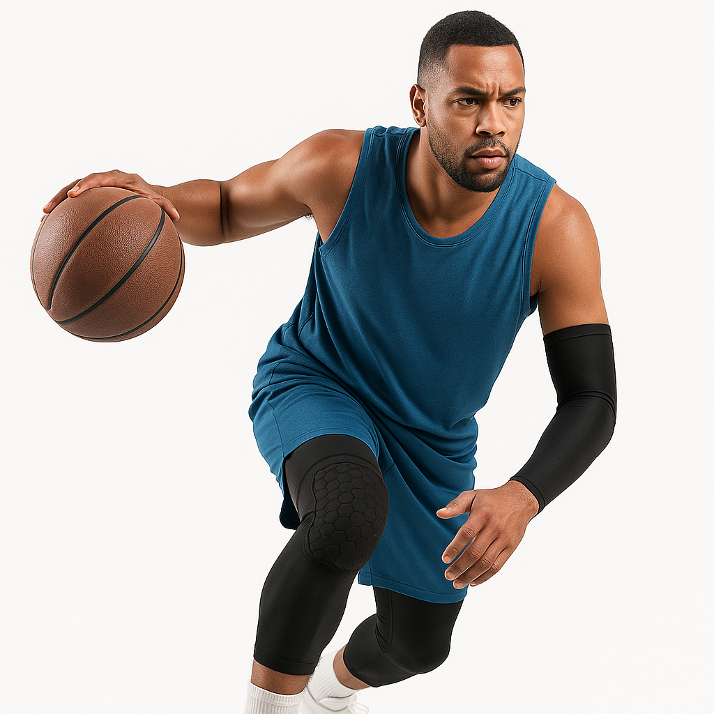 Protective Shock Absorbing Knee Pads for Sports Injury