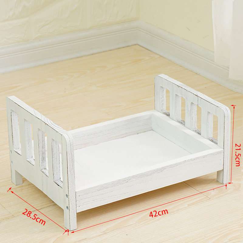 Rustic Wood Baby Photo Bed Prop