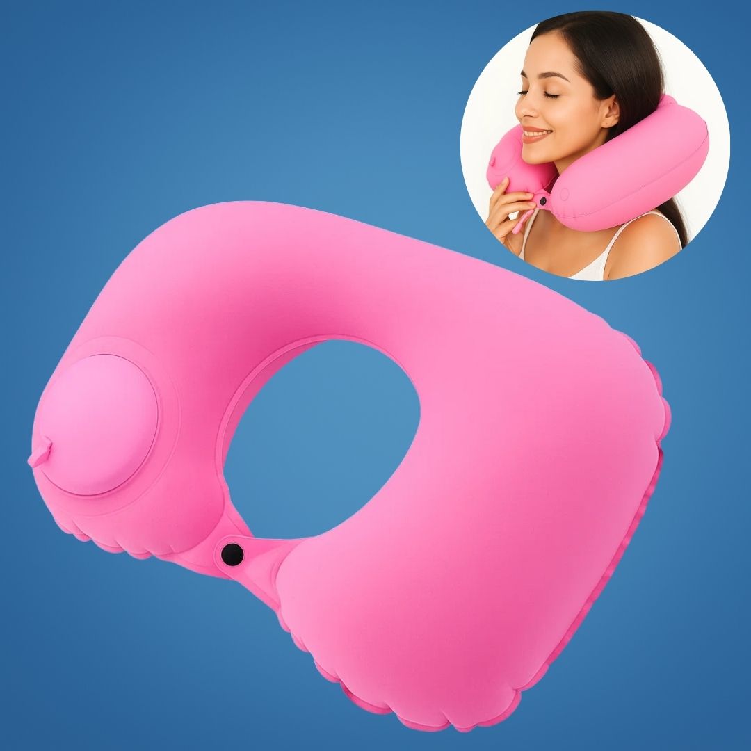 Comfortable Inflatable Travel Neck Pillow