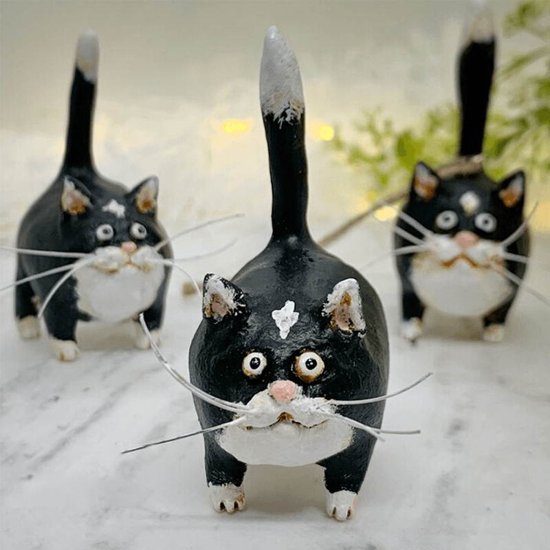 Unique Handmade Kitty Xmas Tree Ornament