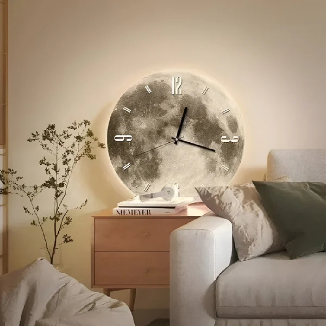Stylish Lunar Wall Clock