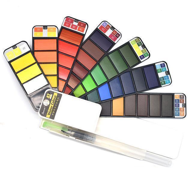 Compact Travel Watercolor Paint Sets