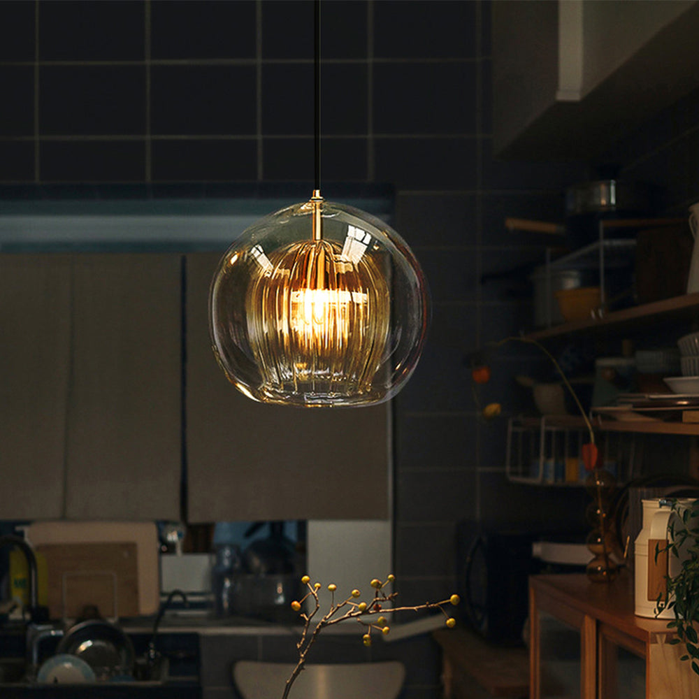 Warm Globe Pendant Light - Soft Home Lighting Fixture